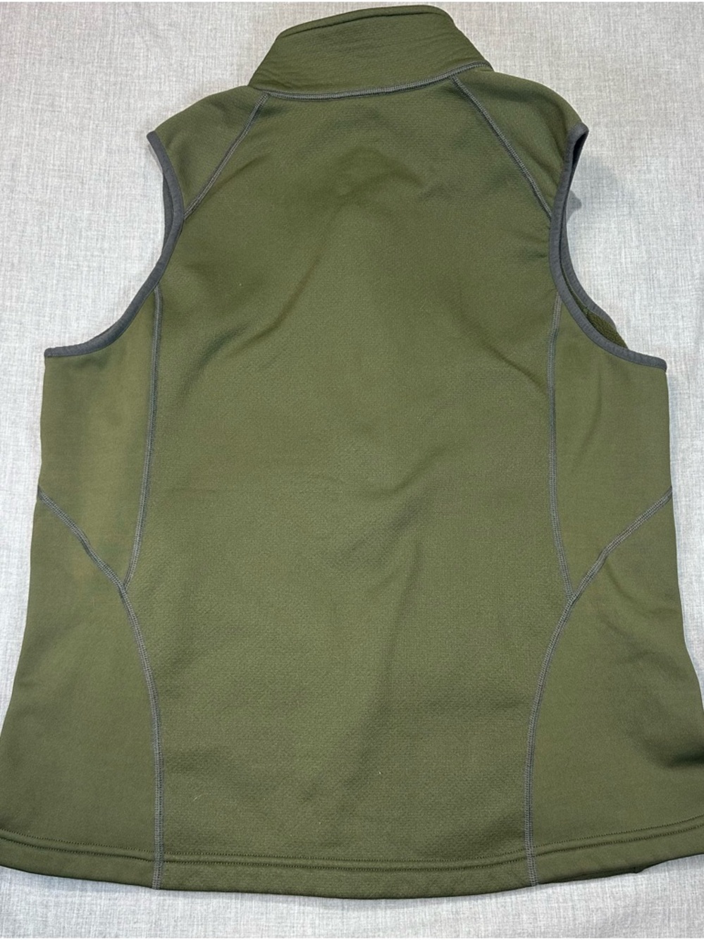 L.L. Bean Olive Zip-Up Active Vest - Picture 2 of 6